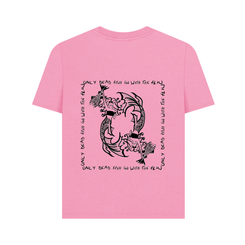 Rose Pink Printed T-shirt Back