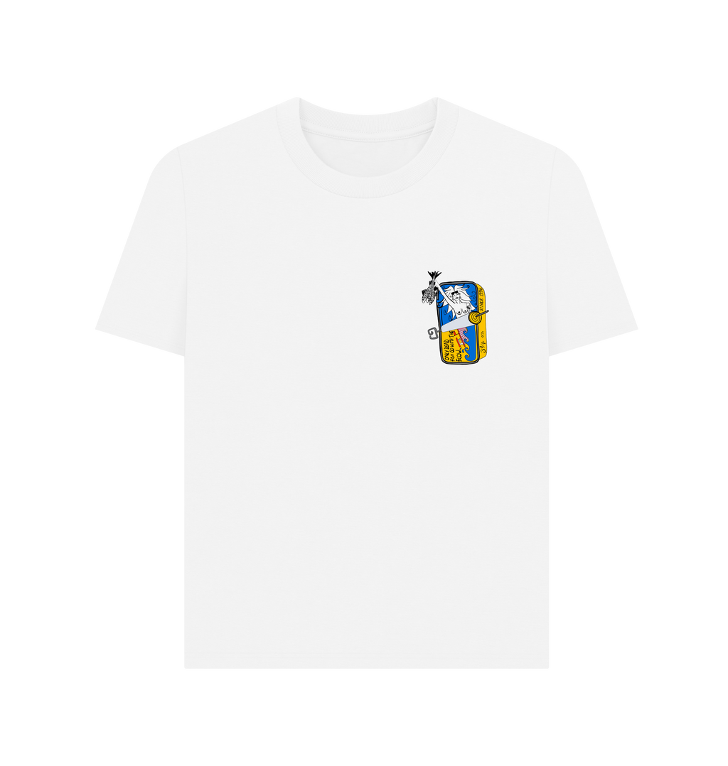 White Printed T-shirt Front