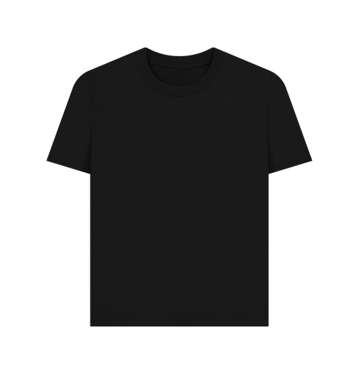Black Printed T-shirt Front